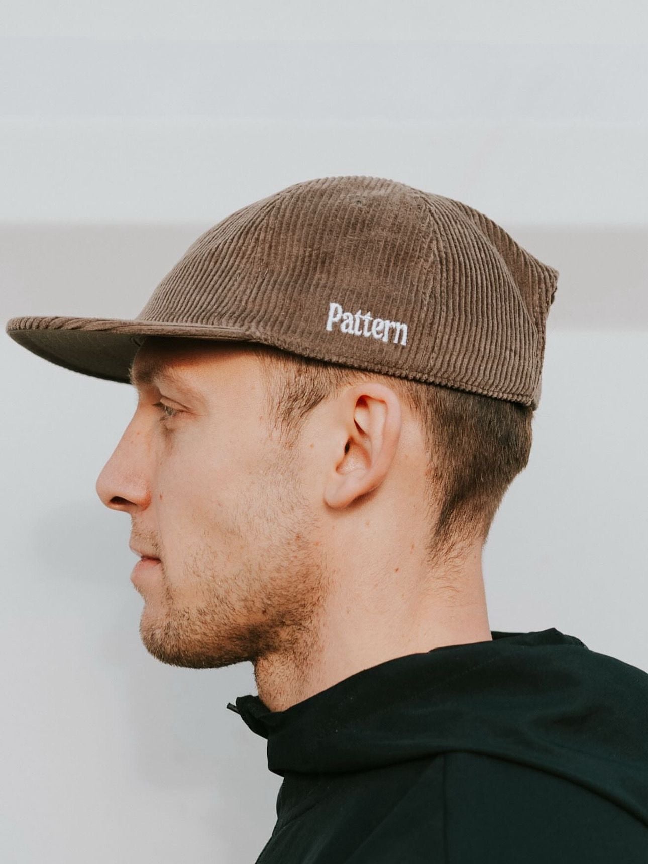 Pattern Coffee Cap | Walnut Corduroy Six Panel Hat | Merch