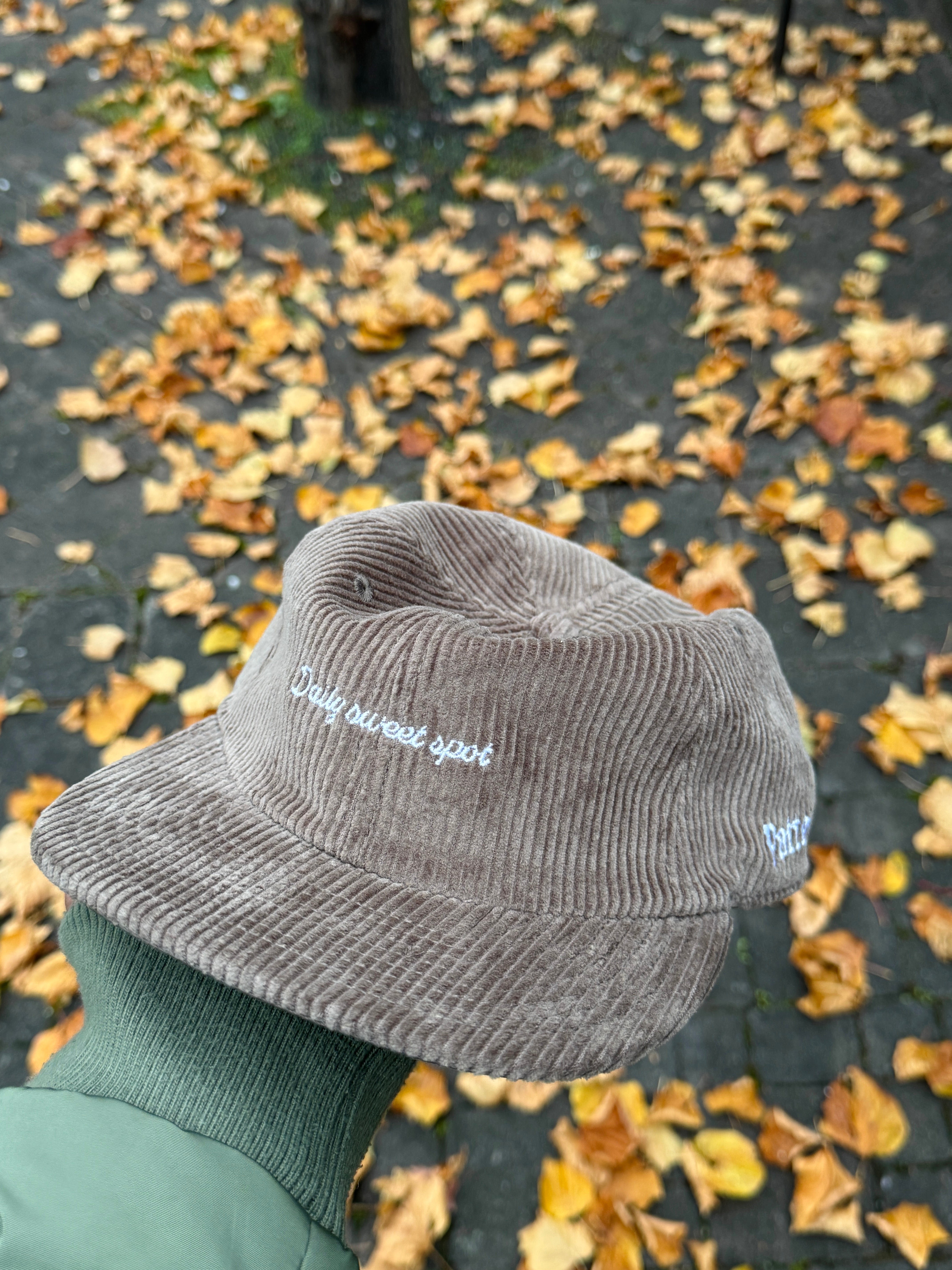 Pattern Coffee Cap | Walnut Corduroy Six Panel Hat | Merch